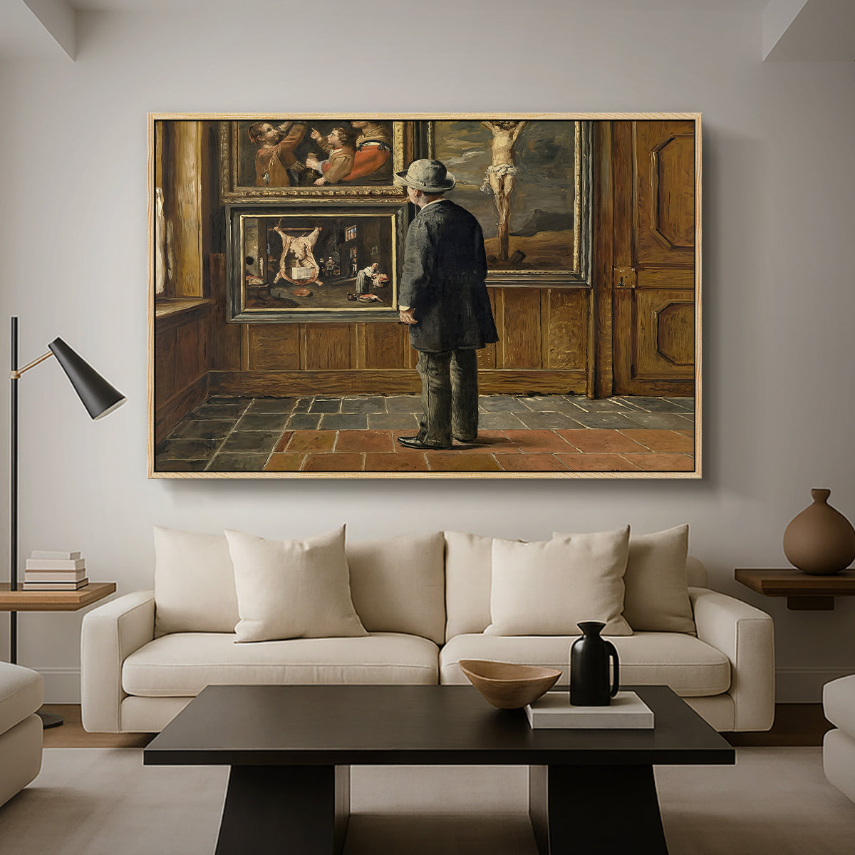 The Picture Lover, 1884 - Floater Framed Canvas Print