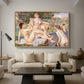 The Large Bathers, 1884-1887 - Floater Framed Canvas Print