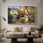 Romans Gathered for Merriment at an Osteria, 1839 - Floater Framed Canvas Print