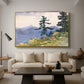 North Woods Club, Adirondacks, 1892 - Floater Framed Canvas Print