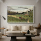 The Chair Factory at Alfortville, 1897 - Floater Framed Canvas Print