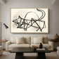 Study of a Cat (Étude de chat), 1946 - Floater Framed Canvas Print