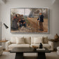 People by a Road, 1893 - Floater Framed Canvas Print
