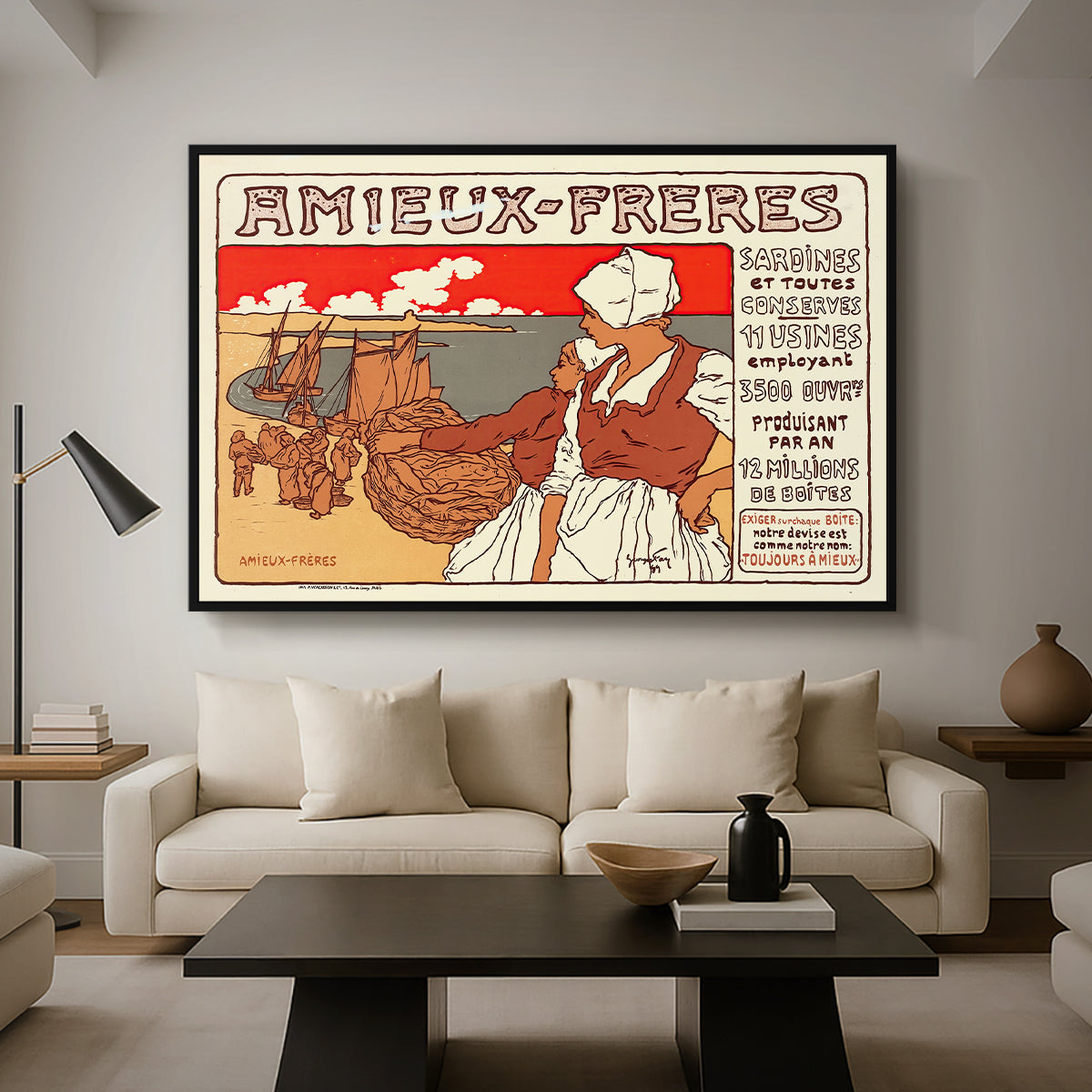 Amieux-Frères (Advertising Poster), 1899 - Floater Framed Canvas Print