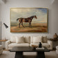 Dr. Syntax, a Bay Racehorse, Standing in a Coastal Landscape, an Estuary Beyond, c. 1820 - Floater Framed Canvas Print