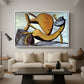 Cat and Big Fish, c. 1931 - Floater Framed Canvas Print