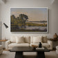 Landscape with a River, 1892 - Floater Framed Canvas Print
