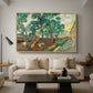 The Garden of Saint-Paul Hospital, 1889 - Floater Framed Canvas Print