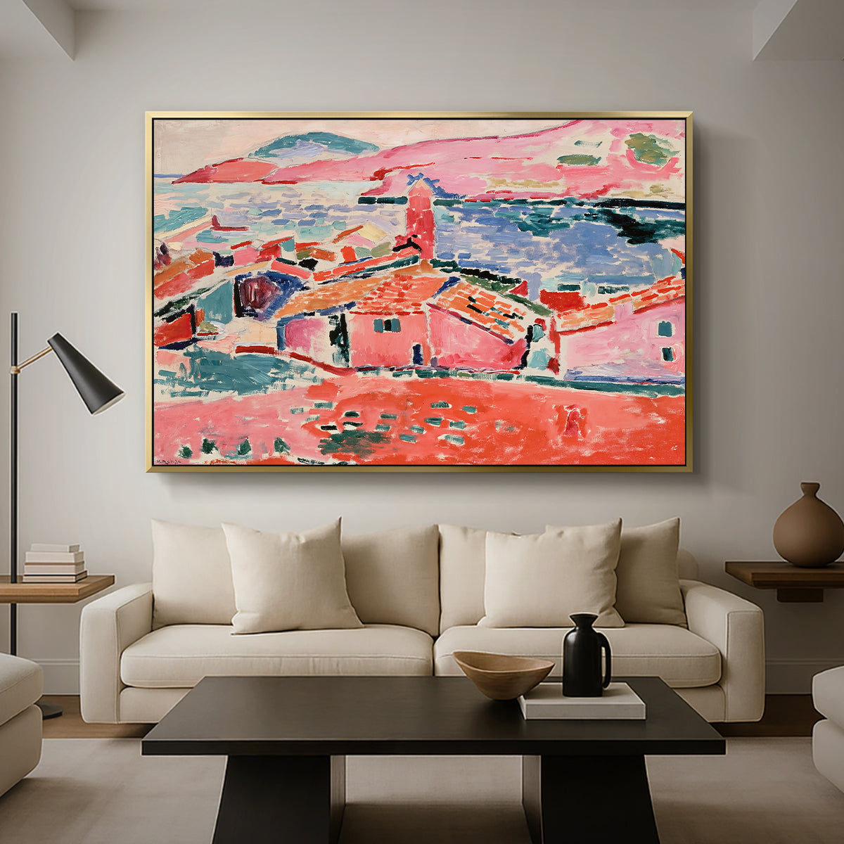 View of Collioure, 1905 - Floater Framed Canvas Print