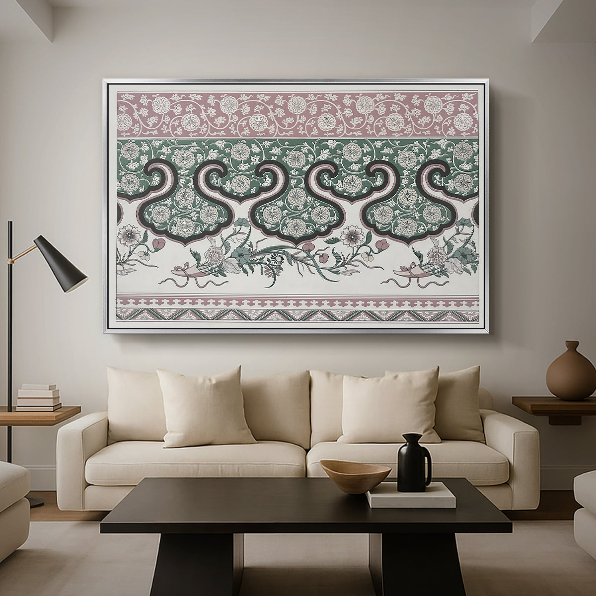 Examples of Chinese Ornament, Pl. LXXVI, 1867 - Floater Framed Canvas Print
