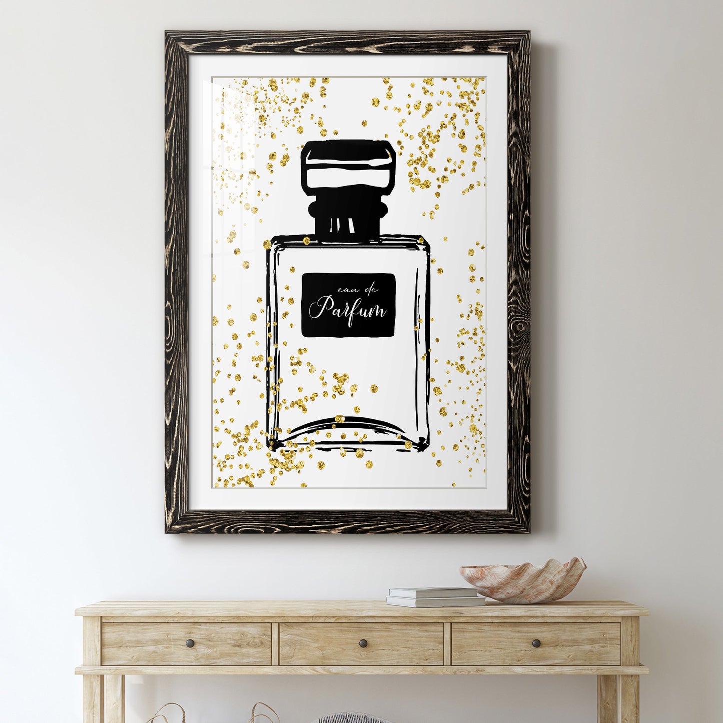 Glitter Perfume II - Premium Framed Print - Distressed Barnwood Frame - Ready to Hang