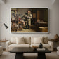 The Plate Printer, 1875 - Floater Framed Canvas Print