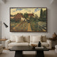 Garden of a Florist (The Flower Garden), 1864 - Floater Framed Canvas Print