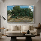 Fontainebleau: Oak Trees at Bas-Bréau, c. 1830-1835 - Floater Framed Canvas Print