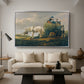 The Hay Wagon (Der Heuwagen), 1824 - Floater Framed Canvas Print