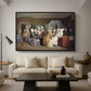 The Maternity Room (Scene from "Barselstuen"), 1845 - Floater Framed Canvas Print