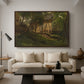 German Farm, 1859 - Floater Framed Canvas Print