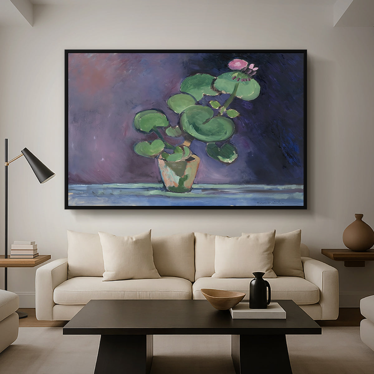 Geranium, 1909 - Floater Framed Canvas Print