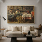 The Meal (De maaltijd), c. 1885 - Floater Framed Canvas Print