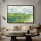 Green Wheat Field, Auvers, 1890 - Floater Framed Canvas Print