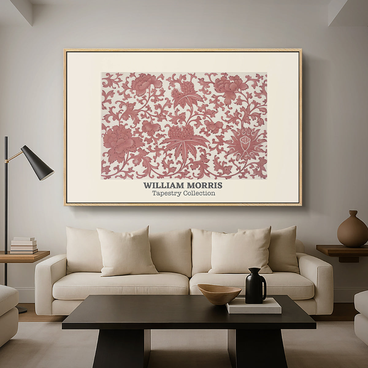 Examples of Chinese Ornament, Pl. XCIII (Morris Inspired), 1867 - Floater Framed Canvas Print