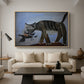 Cat Catching a Bird, 1939 - Floater Framed Canvas Print