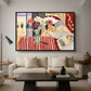 Woman with Anemones (Femme et anémones), c. 1920-1921 - Floater Framed Canvas Print