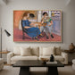 Domino Players, 1921 - Floater Framed Canvas Print