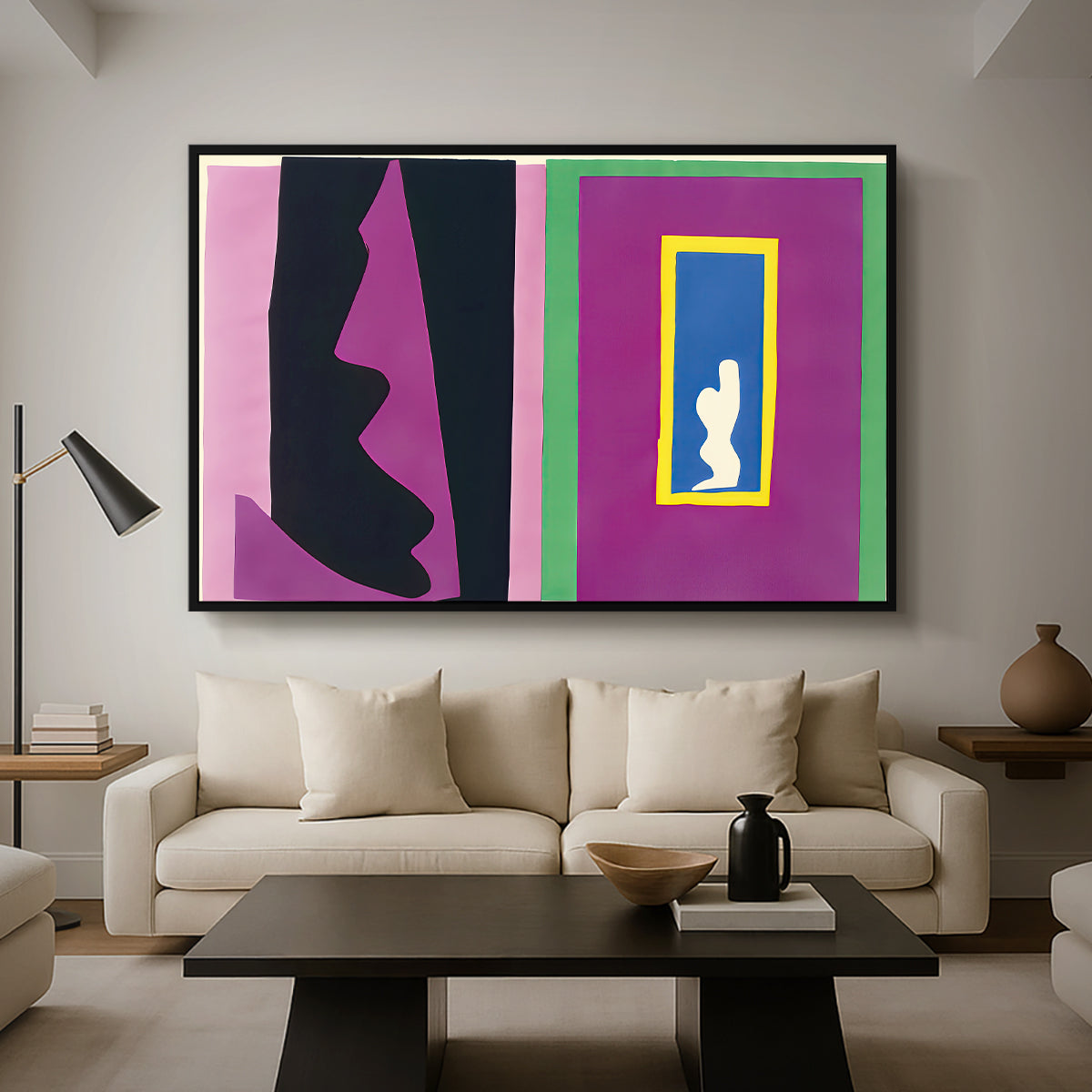 Destiny (Le destin), from Jazz, 1947 - Floater Framed Canvas Print