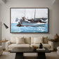 Taking on Wet Provisions, 1903 - Floater Framed Canvas Print