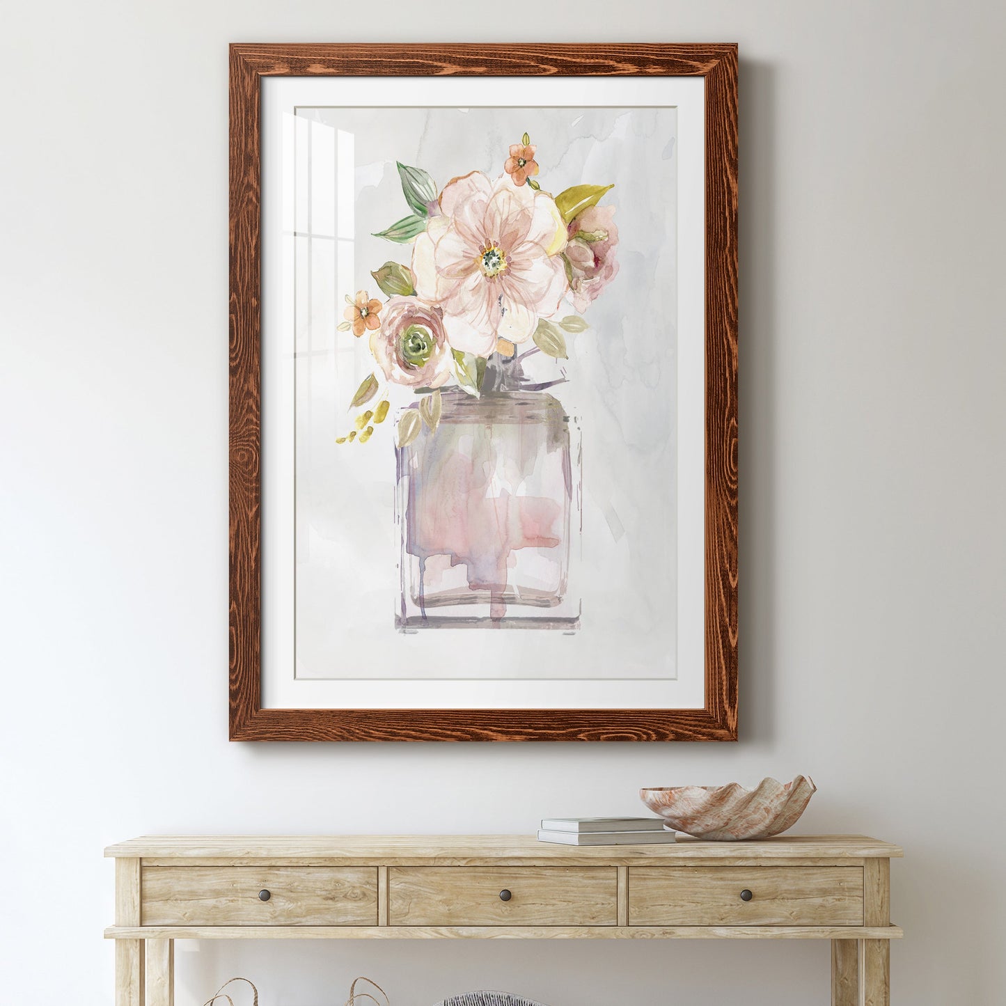 Mini Bouquet I - Premium Framed Print - Distressed Barnwood Frame - Ready to Hang