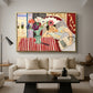 Woman with Anemones (Femme et anémones), c. 1920-1921 - Floater Framed Canvas Print