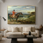 John Levett Hunting at Wychnor, Staffordshire, 1818 - Floater Framed Canvas Print