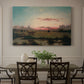 Canvas art print featuring an expansive marshland with water channels and horizon, showcased as a statement wall artwork
