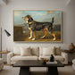 A Terrier in a Landscape, c. 1811 - Floater Framed Canvas Print
