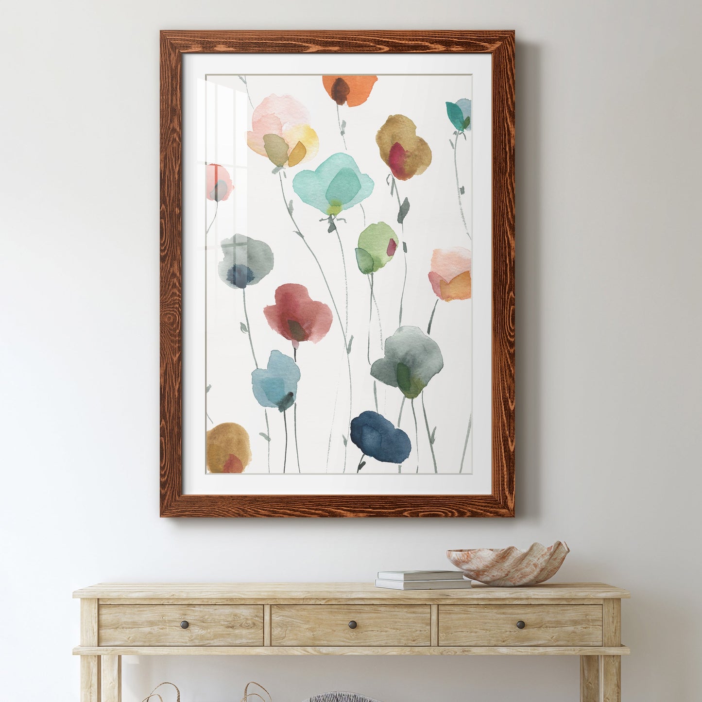 Lollipop Garden I - Premium Framed Print - Distressed Barnwood Frame - Ready to Hang