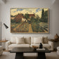Garden of a Florist (The Flower Garden), 1864 - Floater Framed Canvas Print