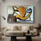 Cat and Big Fish, c. 1931 - Floater Framed Canvas Print