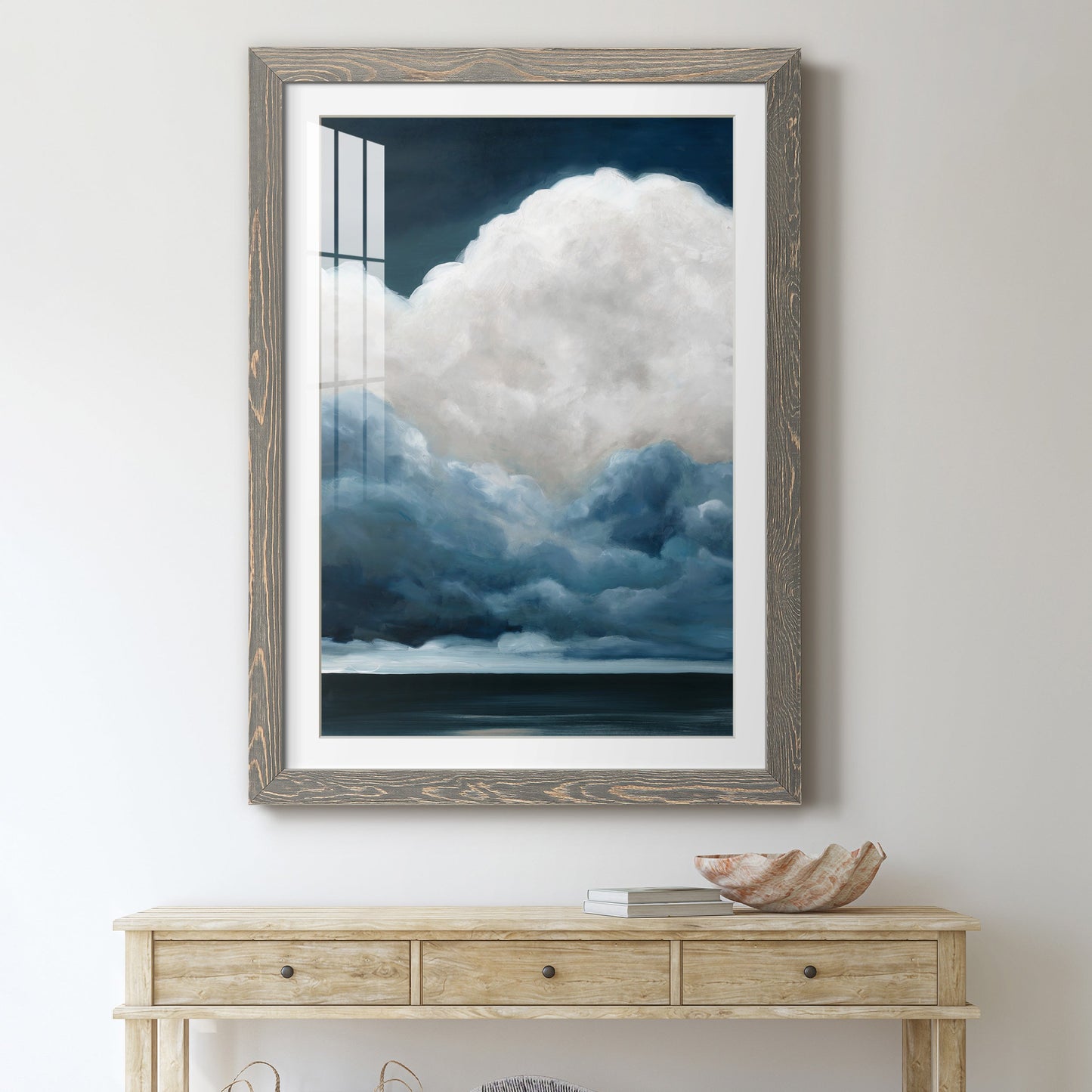 Nature's Drama II - Premium Framed Print - Distressed Barnwood Frame - Ready to Hang