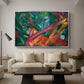 The Monkey, 1912 - Floater Framed Canvas Print