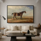 Dr. Syntax, a Bay Racehorse, Standing in a Coastal Landscape, an Estuary Beyond, c. 1820 - Floater Framed Canvas Print