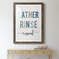 Lather Rinse Repeat - Premium Framed Print - Distressed Barnwood Frame - Ready to Hang