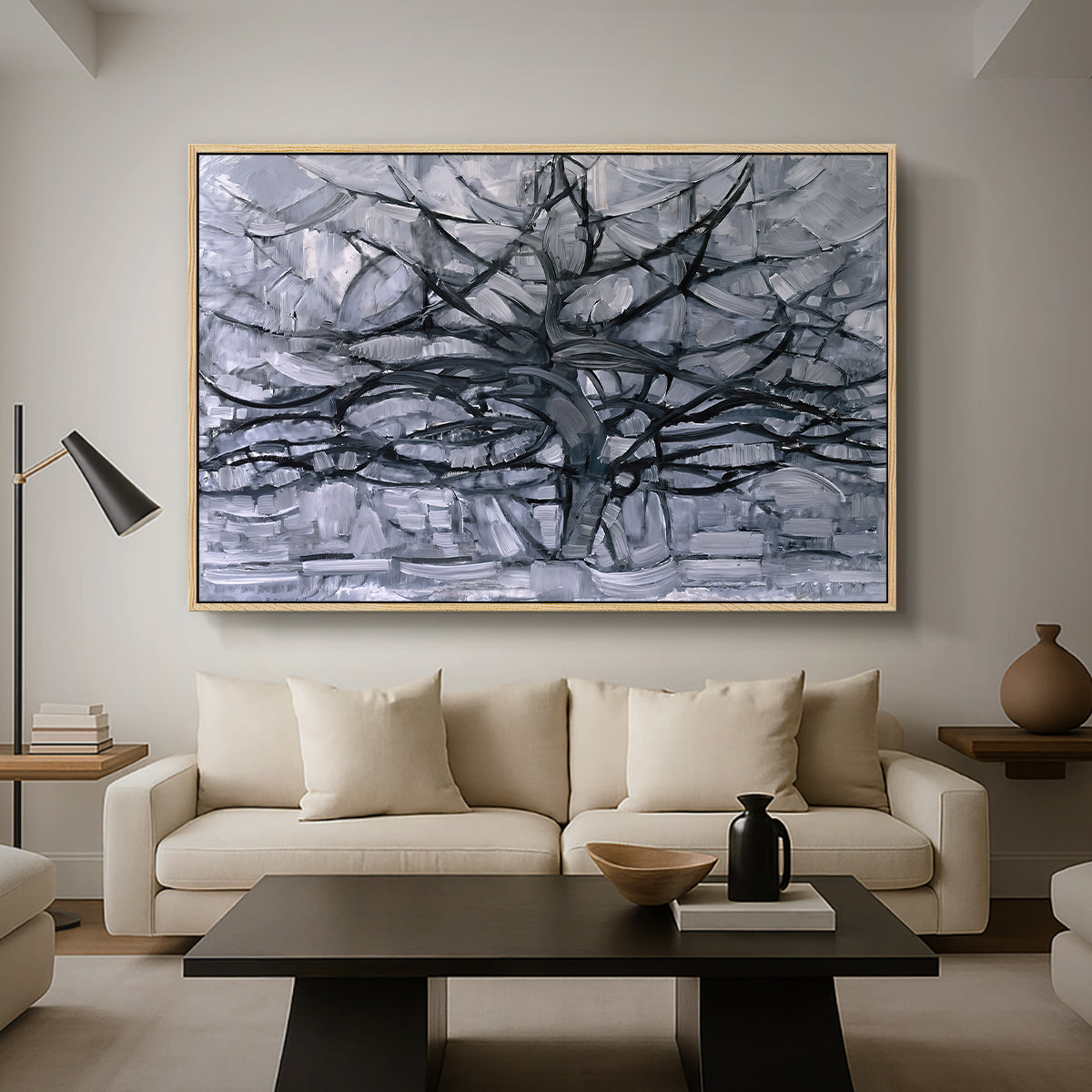 The Gray Tree, 1911 - Floater Framed Canvas Print