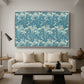 Tulip (Teal), 1875 - Floater Framed Canvas Print