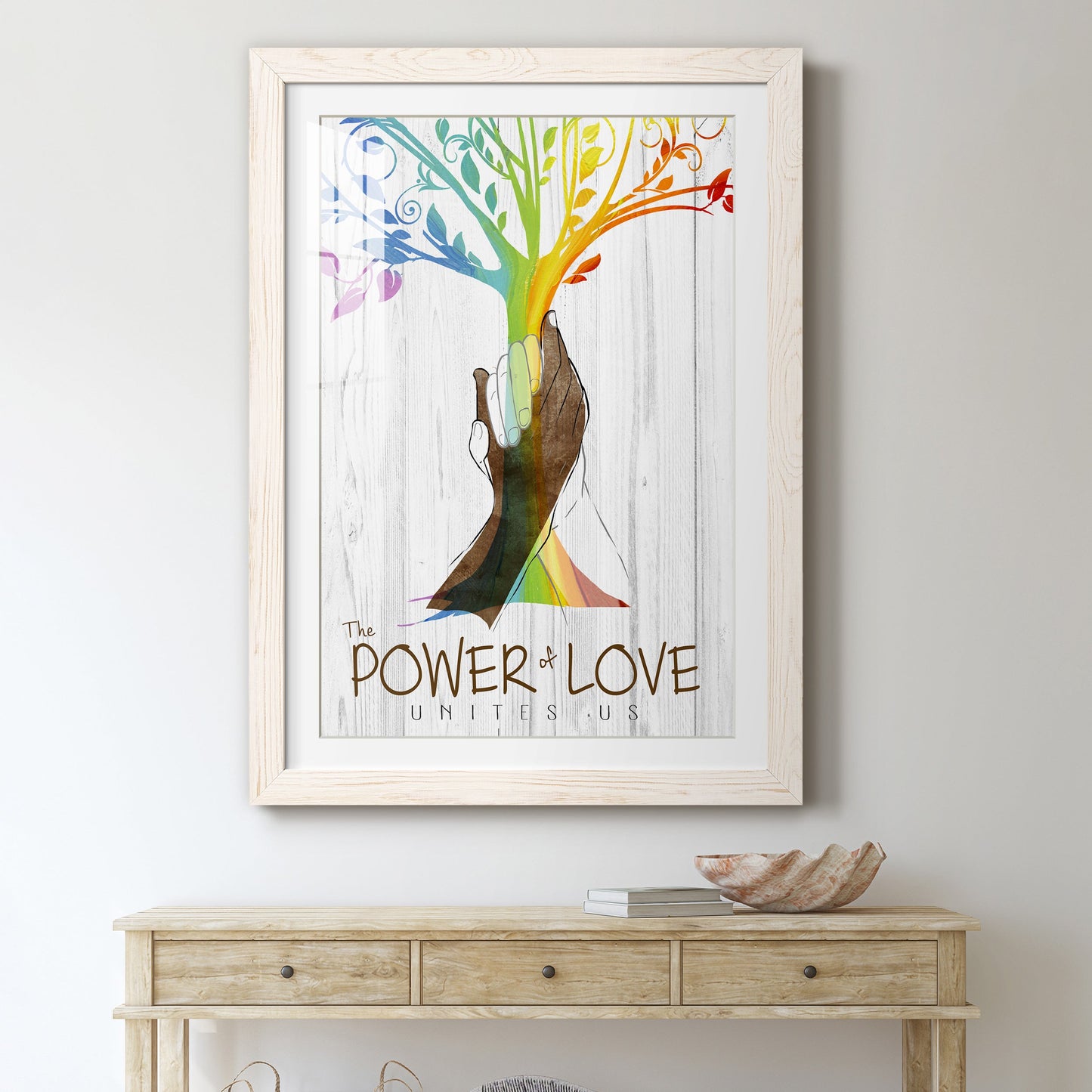 Power of Love - Premium Framed Print - Distressed Barnwood Frame - Ready to Hang