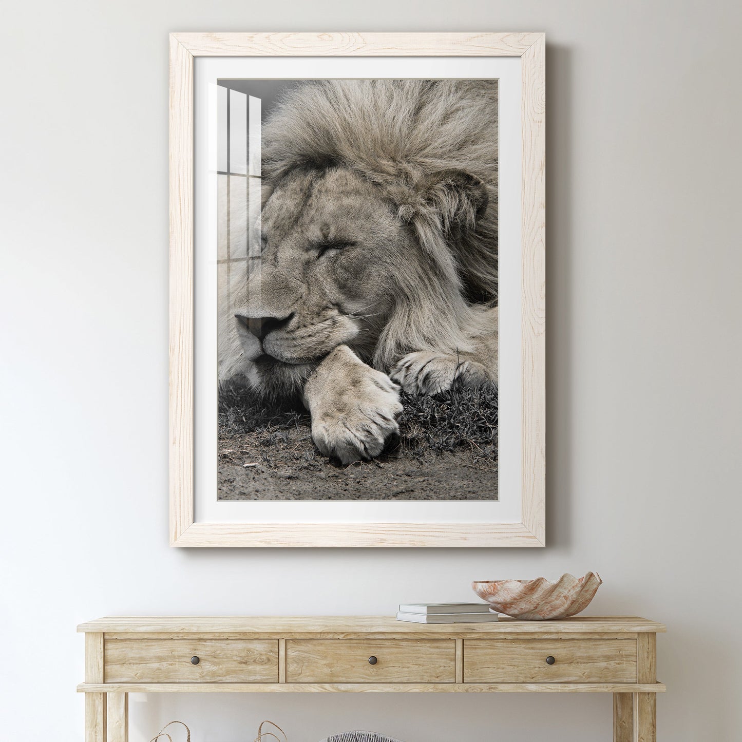 Sleepy Afternoon in Masai Mara - Premium Framed Print - Distressed Barnwood Frame - Ready to Hang