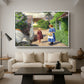 Summer Day in Jyllinge, 1922 - Floater Framed Canvas Print