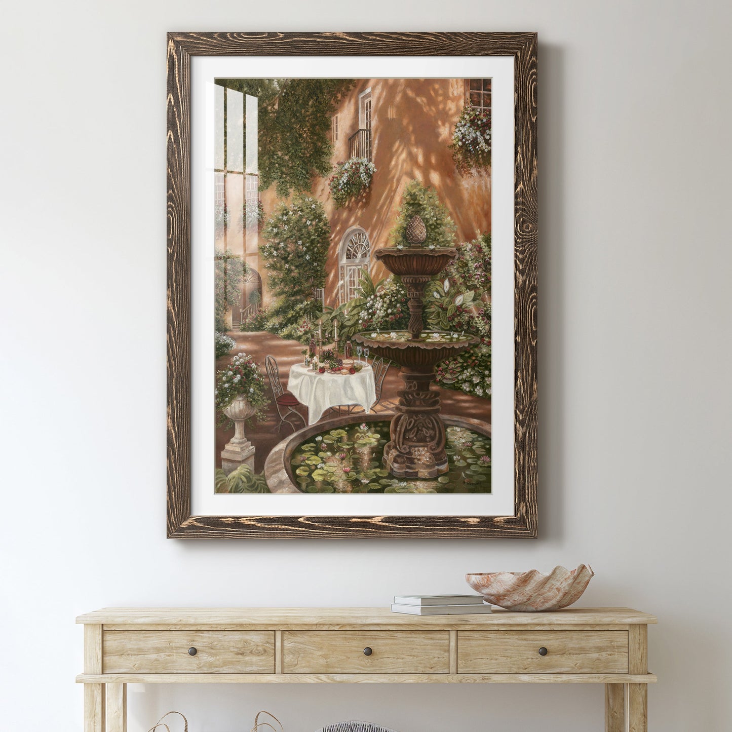 Evening Cocktails II - Premium Framed Print - Distressed Barnwood Frame - Ready to Hang