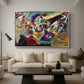 Fragment 2 for Composition VII, 1913 - Floater Framed Canvas Print