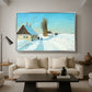 Shoveling Snow on a Beautiful Winter Day, c. 1898 - Floater Framed Canvas Print